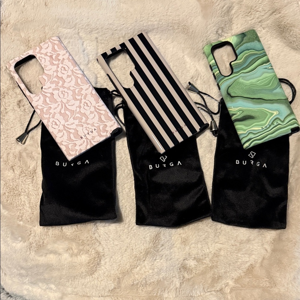 New BURGA Samsung S22Ultra Phone Case Set of 3